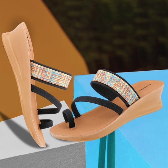 Bersache Extra Soft Classic Casual with  Regular wear with Ultra Soft & Flexibility Technology Flip Flop For women's/Girl's-(Black-6240)