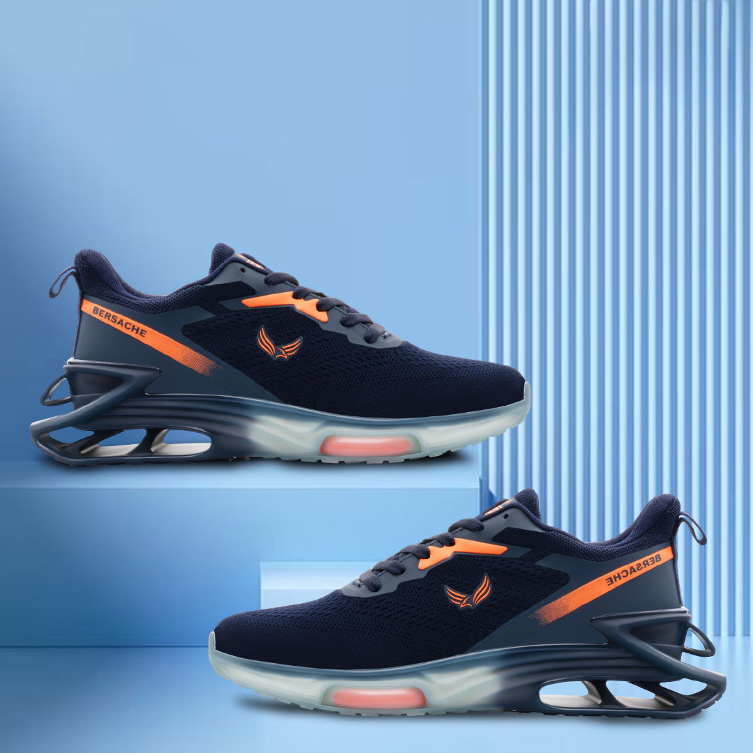 Bersache Sneaker, Loafers ,Casual With Extra Comfort Sneakers For Mens  (9193-Navy Blue).