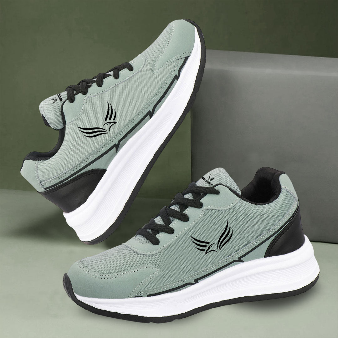 Bersache Casual Sneaker shoe for Men| Soft Cushioned Insole , Slip-Resistance Casuals For Men (Light-green-8139)