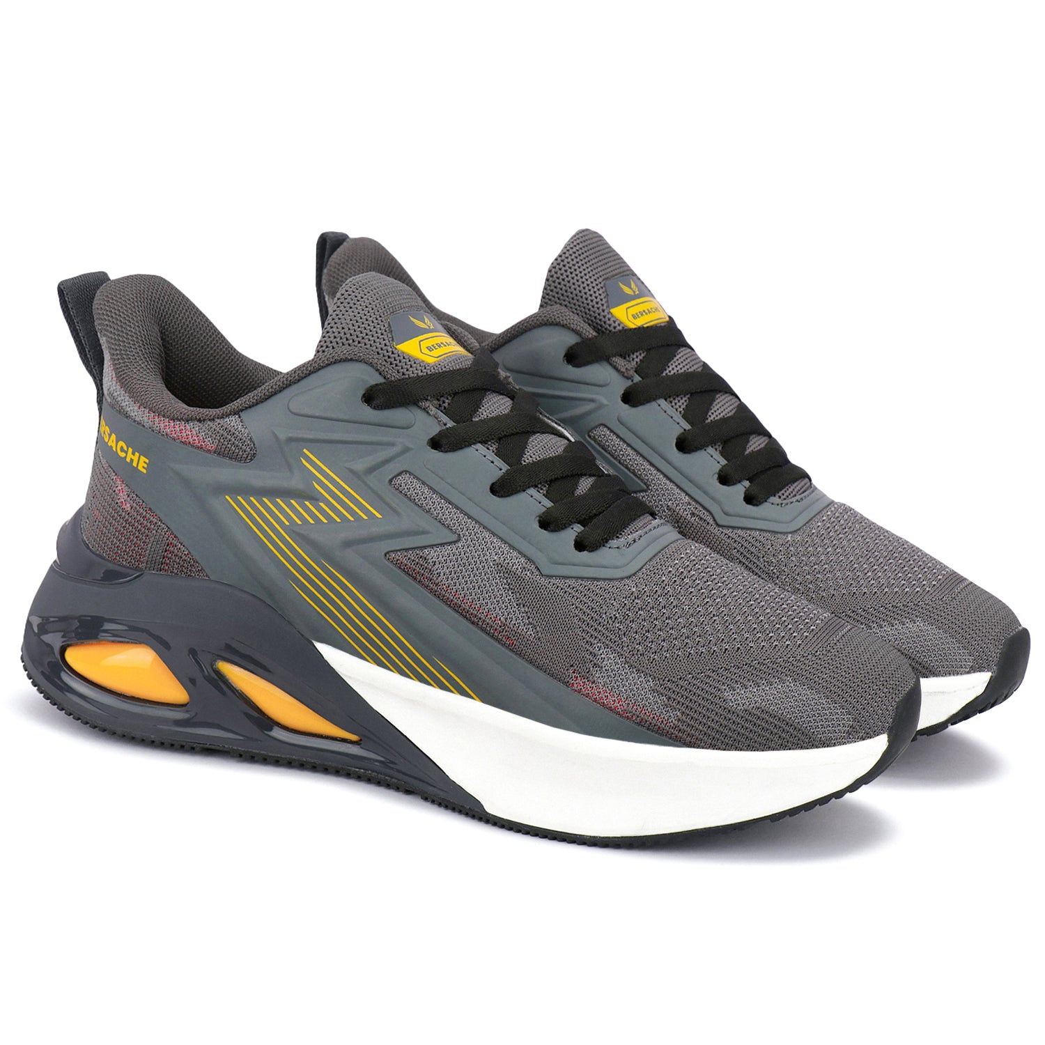 Bersache Premium Sports ,walking,Gym,cricket, Trending  Running Shoes For Men's (Grey-9217).