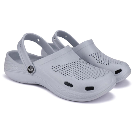 Bersache Extra Soft Classic Casual with  Regular wear with Ultra Soft & Flexibility Technology Clogs for Men's & Boy's Grey-6012