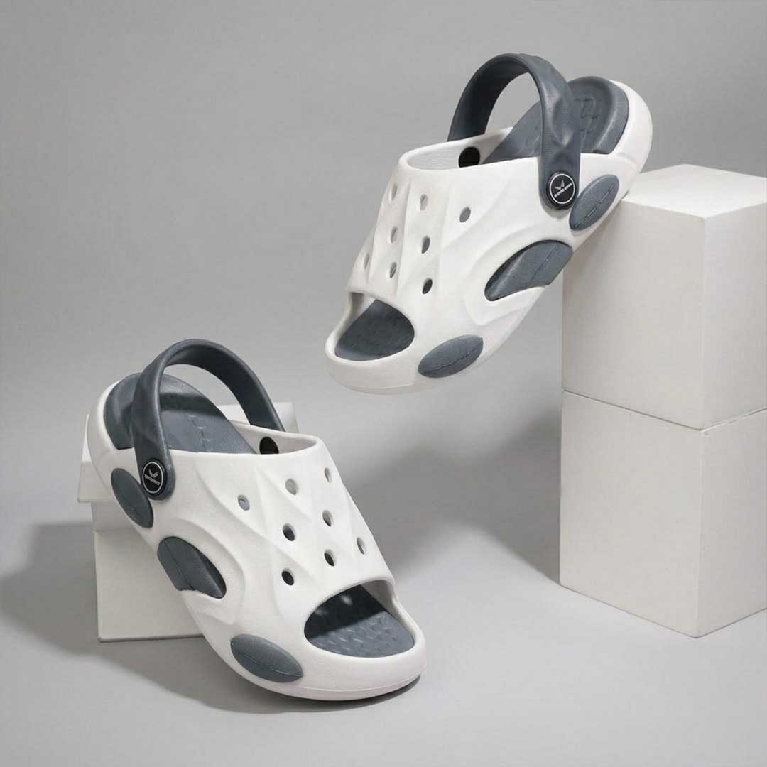 Bersache Extra Soft Classic Casual CHAPPAL with  Regular wear with Ultra Soft & Flexibility Technology Slipper for Kids's - White -6323.