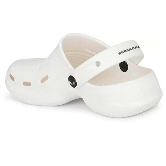 Bersache Extra Soft Classic Casual with  Regular wear with Ultra Soft & Flexibility Technology Clogs for Men's & Boy's White-6010