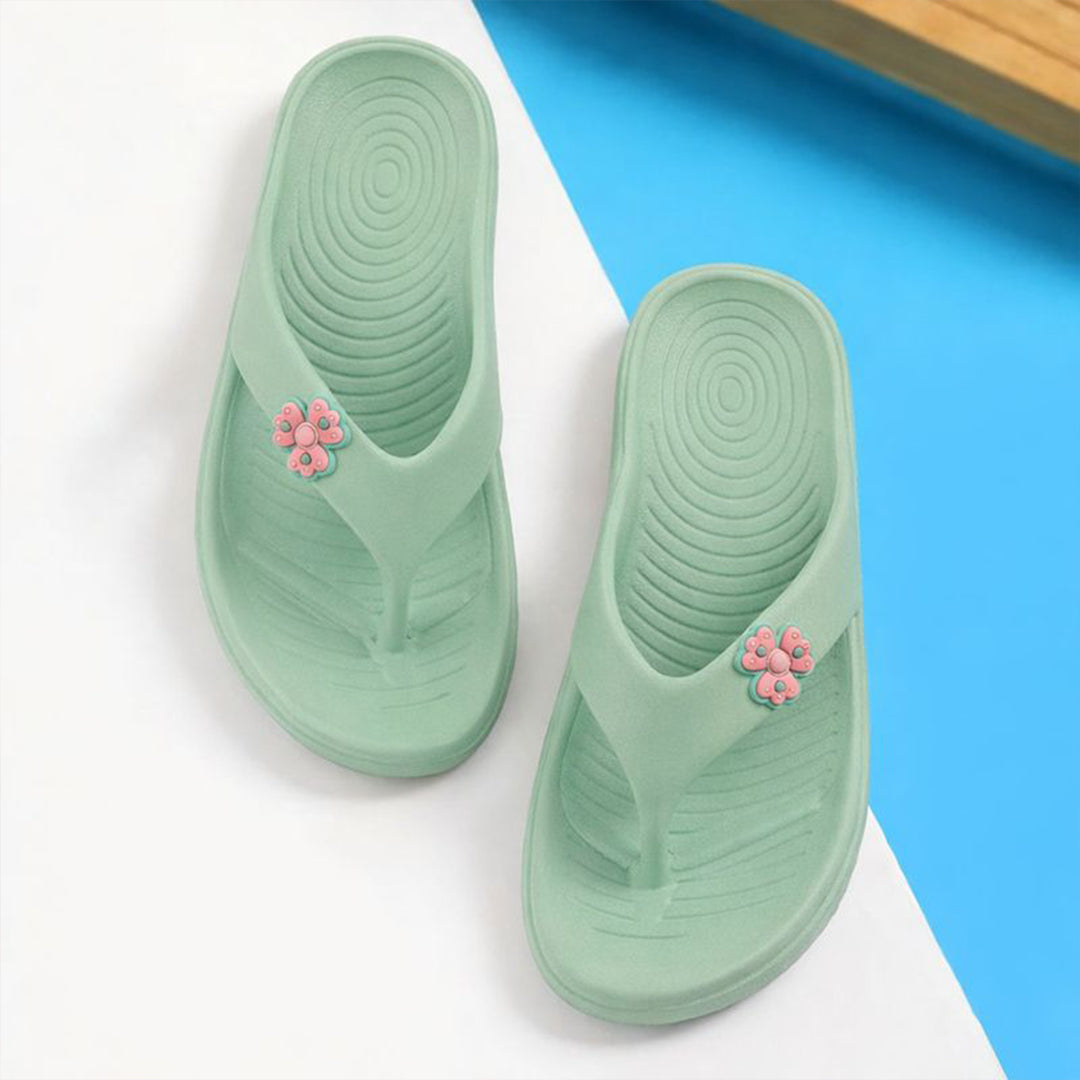 Bersache Extra Soft Classic Casual  with Regular wear with Ultra Soft & Flexibility Technology Sandals for Women's-(6297-Green).