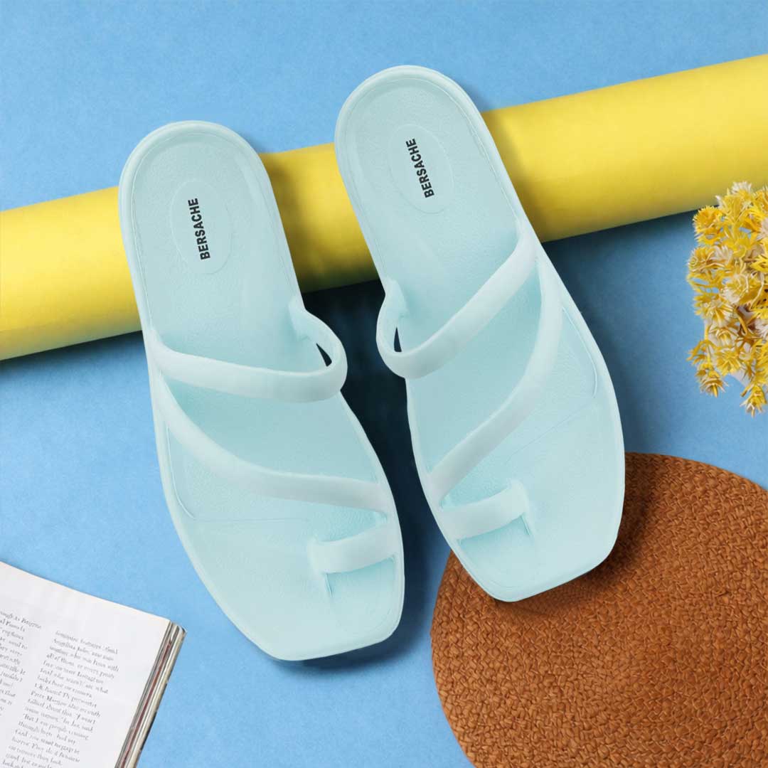 Bersache Extra Soft Classic Casual  with  Regular wear with Ultra Soft & Flexibility Technology Slipper for Women's-(6303-Blue).