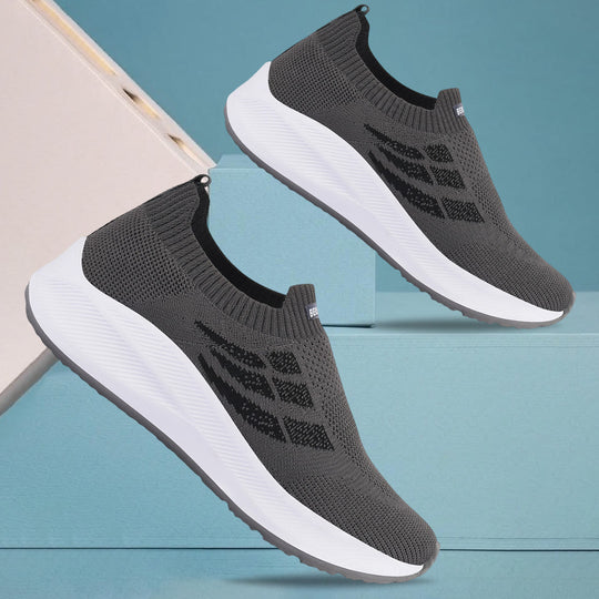 Bersache Lightweight Casual Sneaker Shoes For Men (8110-Grey)
