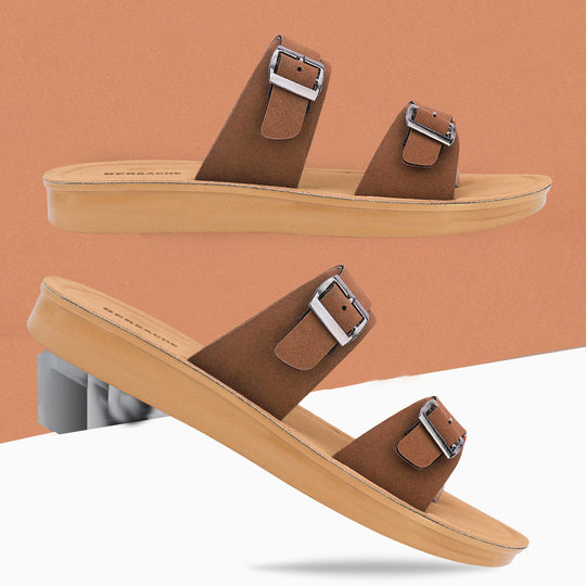 Bersache Extra Soft Classic Casual with  Regular wear with Ultra Soft & Flexibility Technology Slipper For Women's & Girl's-(Dark-Brown-6261)