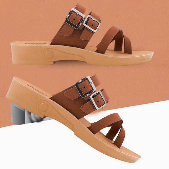 Bersache Extra Soft Classic Casual with  Regular wear with Ultra Soft & Flexibility Technology Slipper For Women's & Girl's-(6238-Brown)