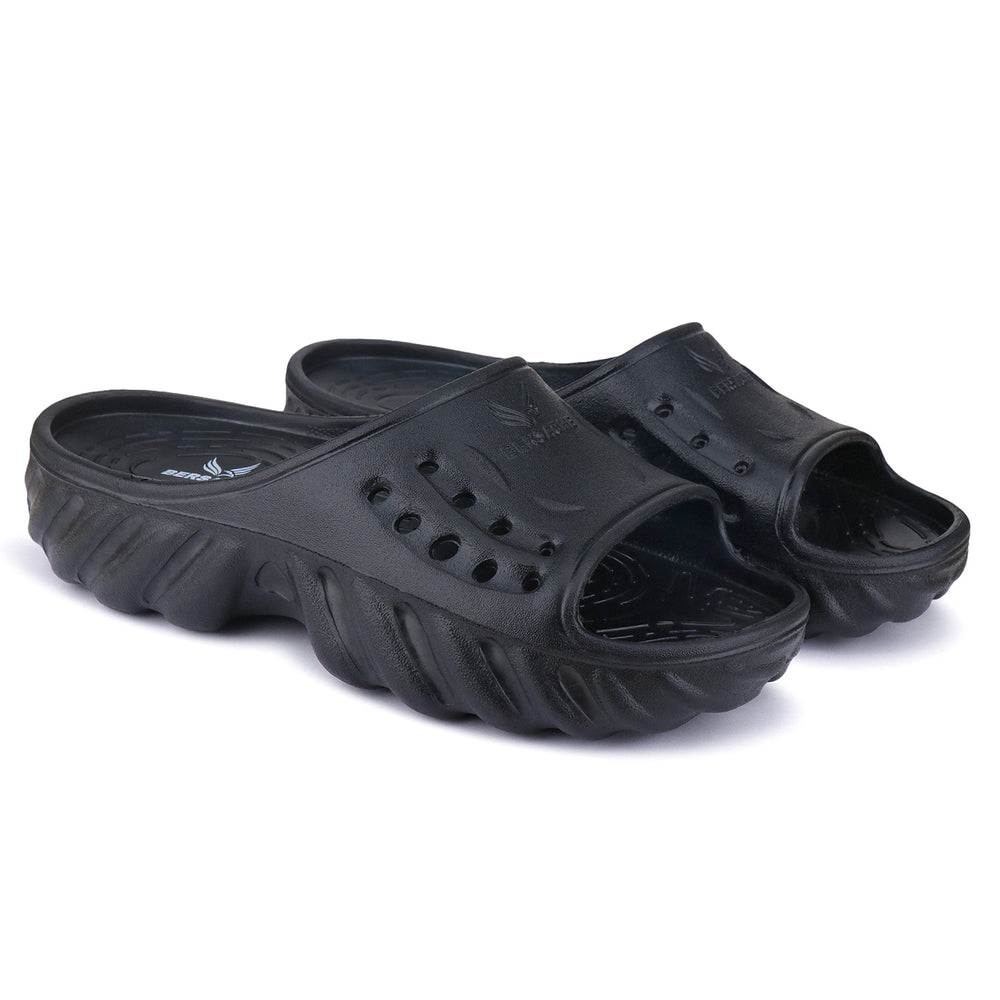 Bersache Extra Soft Classic Casual with  Regular wear with Ultra Soft & Flexibility Technology Clog's for Men's & Boy's (Black-6172)