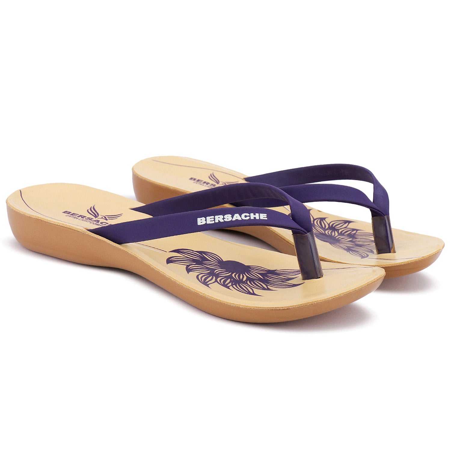 Bersache Extra Soft Classic Casual with  Regular wear with Ultra Soft & Flexibility Technology Sandal For Women's/Girl's-Purple-6247