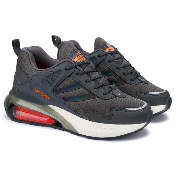 Bersache Lightweight Sports Running Walking Trekking Shoes For Men(Black 9078)
