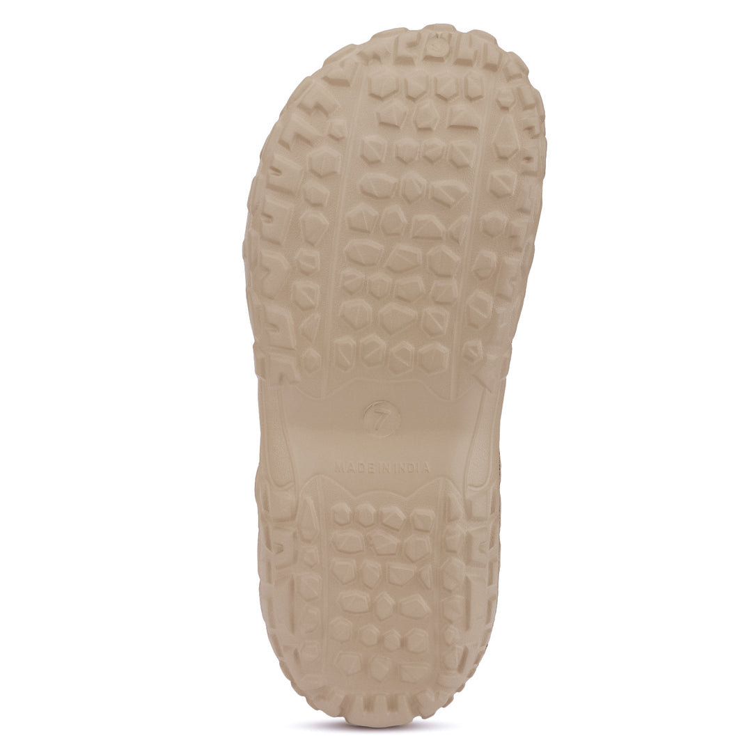 Bersache Extra Soft Classic Casual with  Regular wear with Ultra Soft & Flexibility Technology Clog's for Women's & Girl's Beige-6195