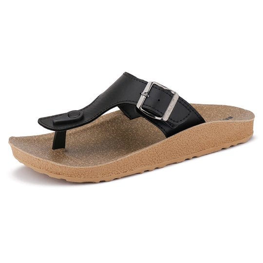 Bersache Extra Soft Classic Casual with  Regular wear with Ultra Soft & Flexibility Technology Flip-Flop for Men's & Boy's (6209-Black)