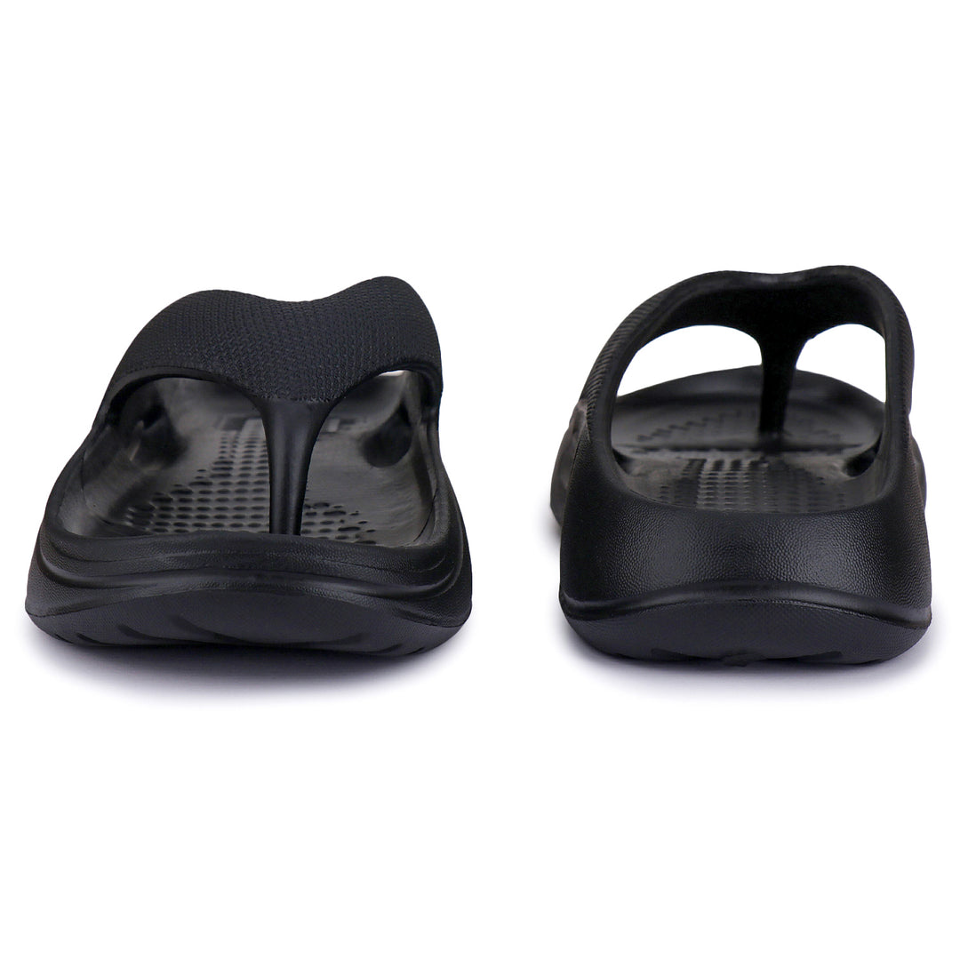 Bersache Extra Soft Classic Casual with Back Strap Regular wear with Ultra Soft & Flexibility Technology Flip-Flop for Men's/ Boy's-Black-6061