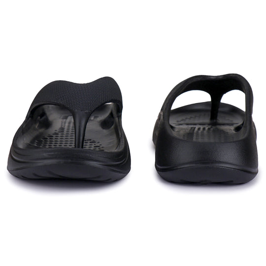 Bersache Extra Soft Classic Casual with Back Strap Regular wear with Ultra Soft & Flexibility Technology Flip-Flop for Men's/ Boy's-Black-6061