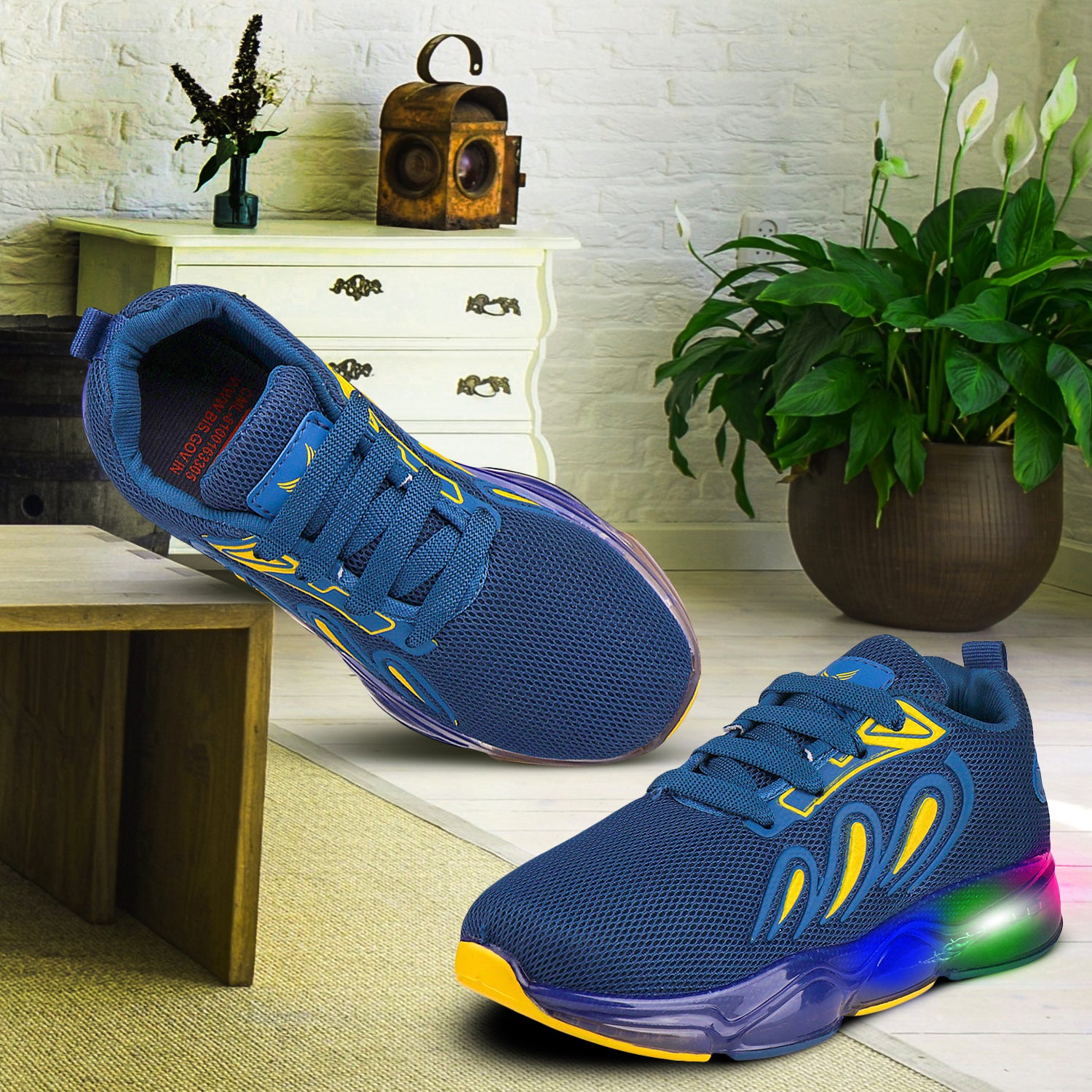 Bersache Premium Sports,walking,Gym,cricket,Trending Running Shoes For Kid's - Navy Blue -8035.