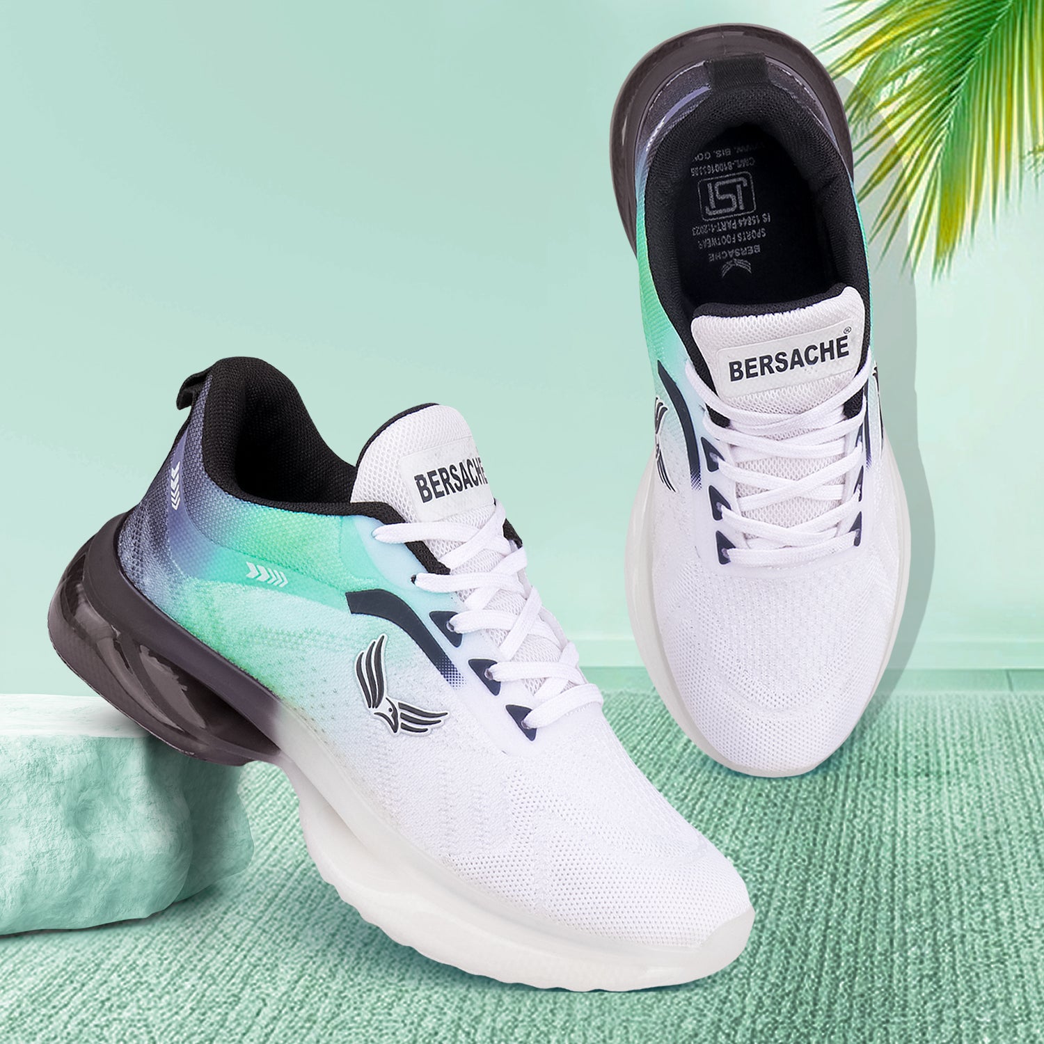 Bersache Sneaker, Loafers ,Casual With Extra Comfort Sneakers For Mens (9189-Green)