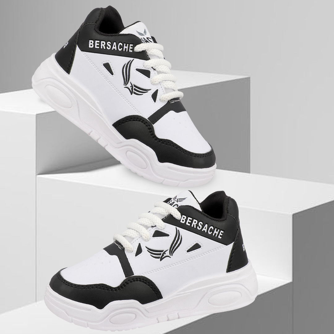 Bersache Premium Sports,walking,Gym,cricket,Trending Running Shoes For Kid's - Black-6278.