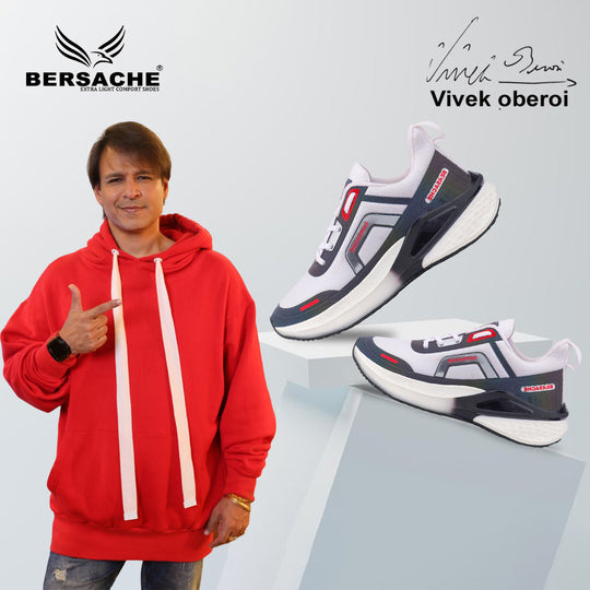 Bersache Sneaker, Loafers ,Casual With Extra Comfort Sneakers For Mens (9207-White)