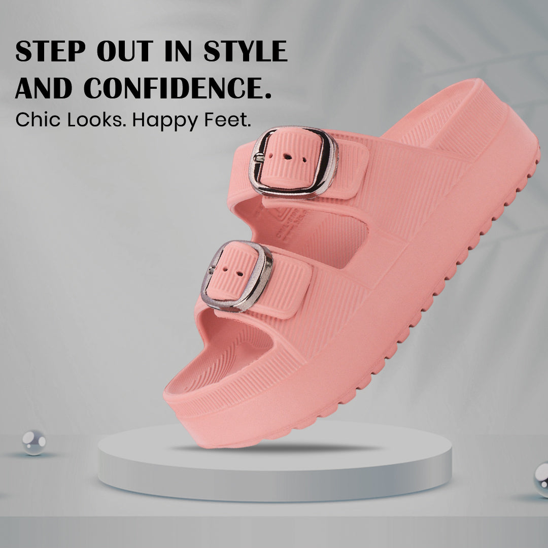 Bersache Extra Soft Classic Casual CHAPPAL with  Regular wear with Ultra Soft & Flexibility Technology  Slippers for Women's-(6295-Pink).