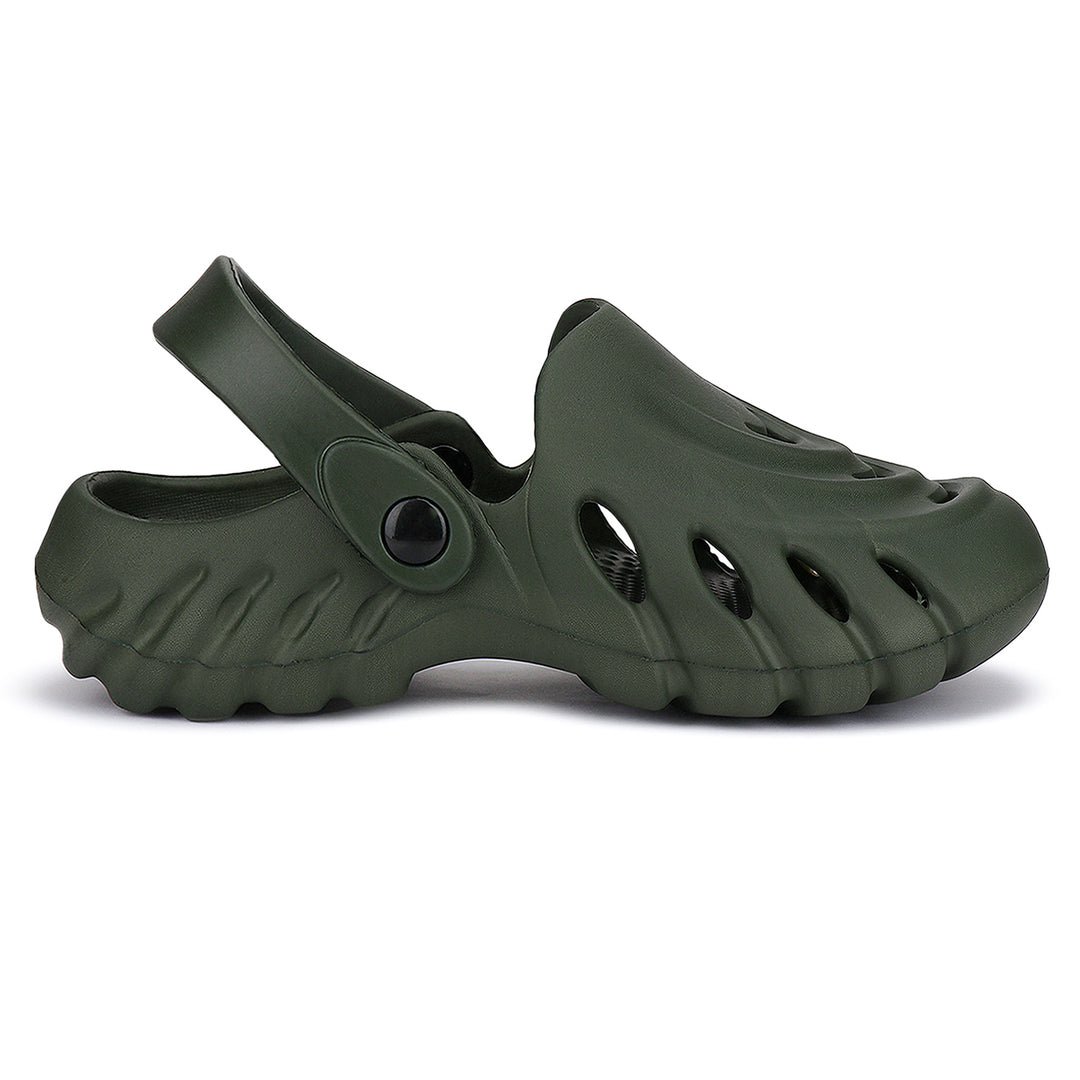 Bersache Extra Soft Classic Casual with Back Strap Regular wear with Ultra Soft & Flexibility Technology Flip-Flop for Men's/ boy,s - 6009 Green)