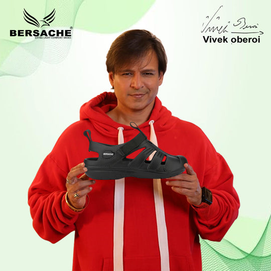 Bersache Extra Soft Classic Casual with  Regular wear with Ultra Soft & Flexibility Technology Flip Flop for Men's & Boy's (6262-Black)