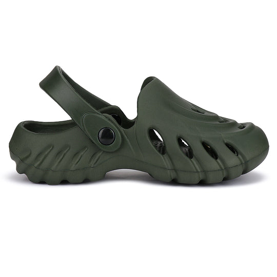 Bersache Extra Soft Classic Casual with  Regular wear with Ultra Soft & Flexibility Technology Clogs for Men's & Boy's- 6009- Green