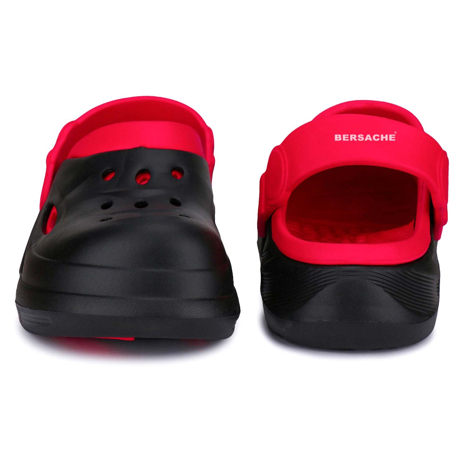 Bersache Extra Soft Classic Casual with  Regular wear with Ultra Soft & Flexibility Technology Clogs for Men's & Boy's-red-6032