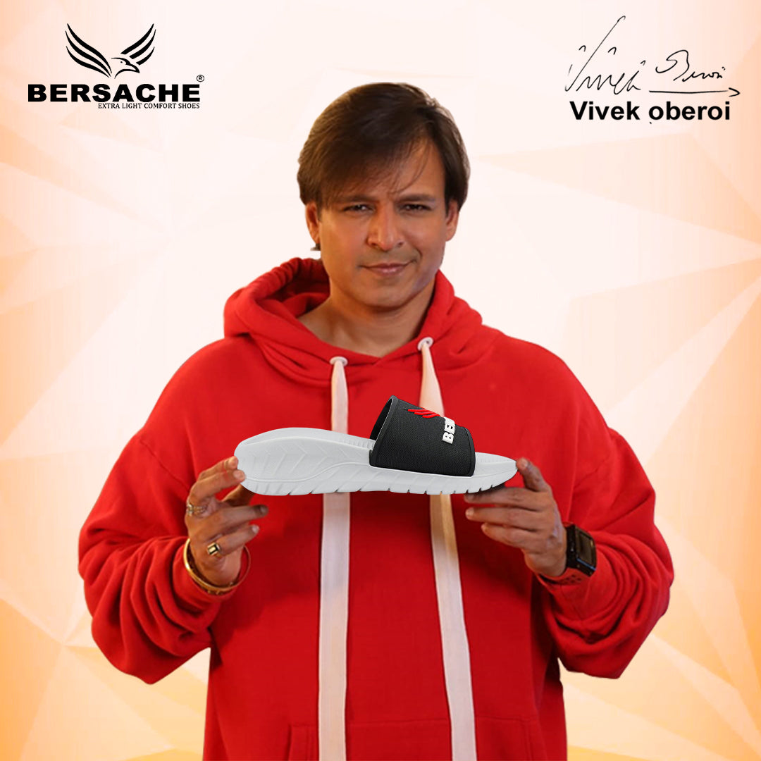 Bersache Extra Soft Classic Casual with  Regular wear with Ultra Soft & Flexibility Technology Slipper For Men's (White-6328).