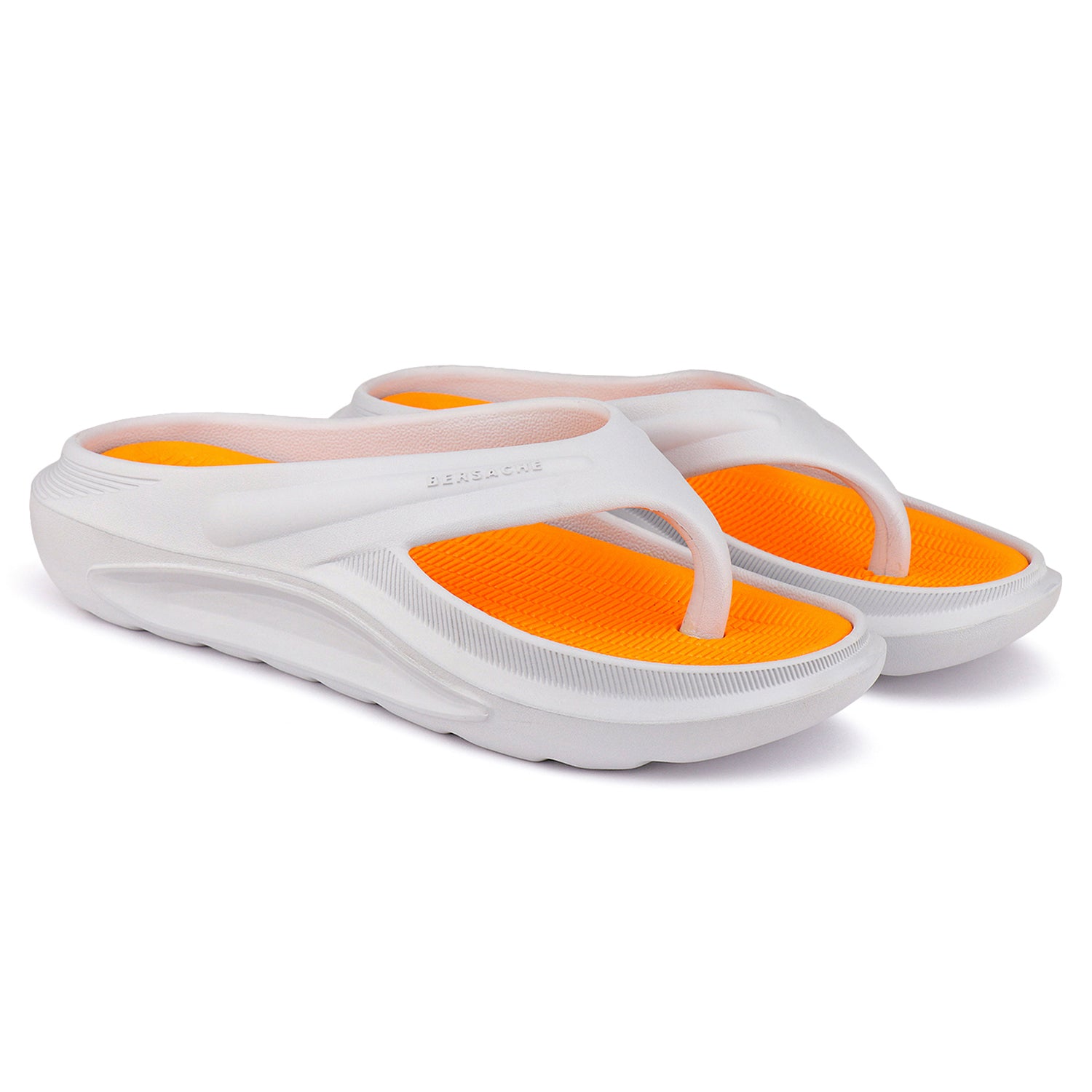 Bersache Extra Soft Classic Casual with  Regular wear with Ultra Soft & Flexibility Technology Flip Flop for Men's & Boy's (6175-Orange)