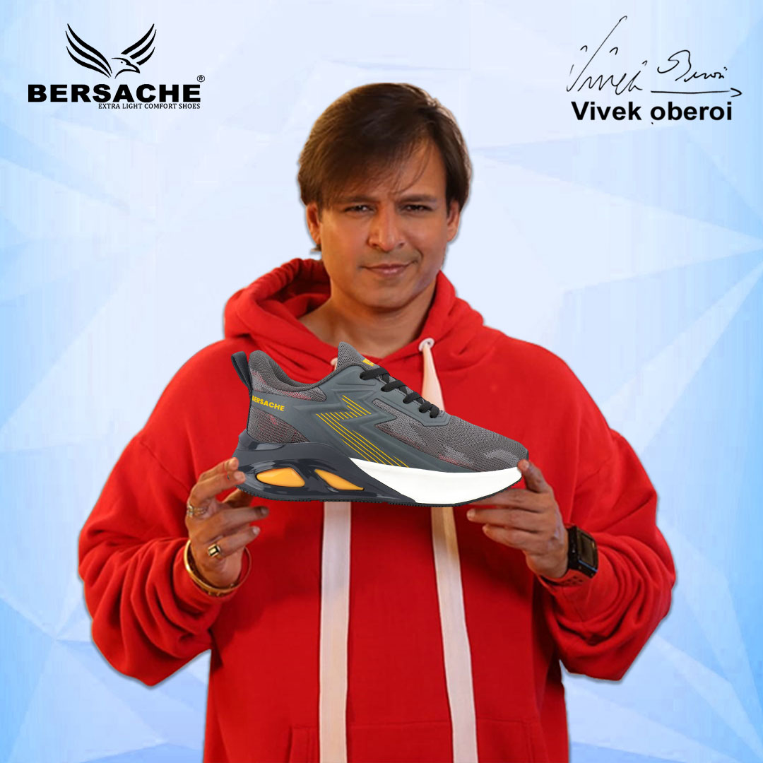 Bersache Premium Sports ,walking,Gym,cricket, Trending  Running Shoes For Men's (Grey-9217).