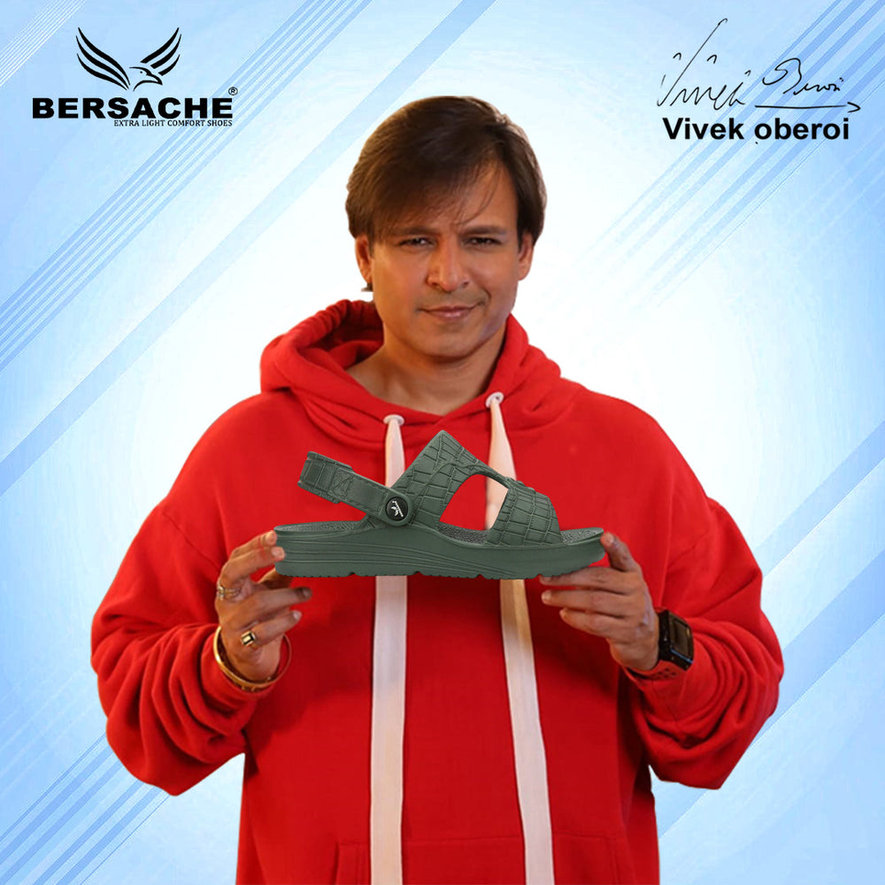 Bersache Extra Soft Classic Casual with  Regular wear with Ultra Soft & Flexibility Technology Slipper For Men's & Boy's-(Black-6270)