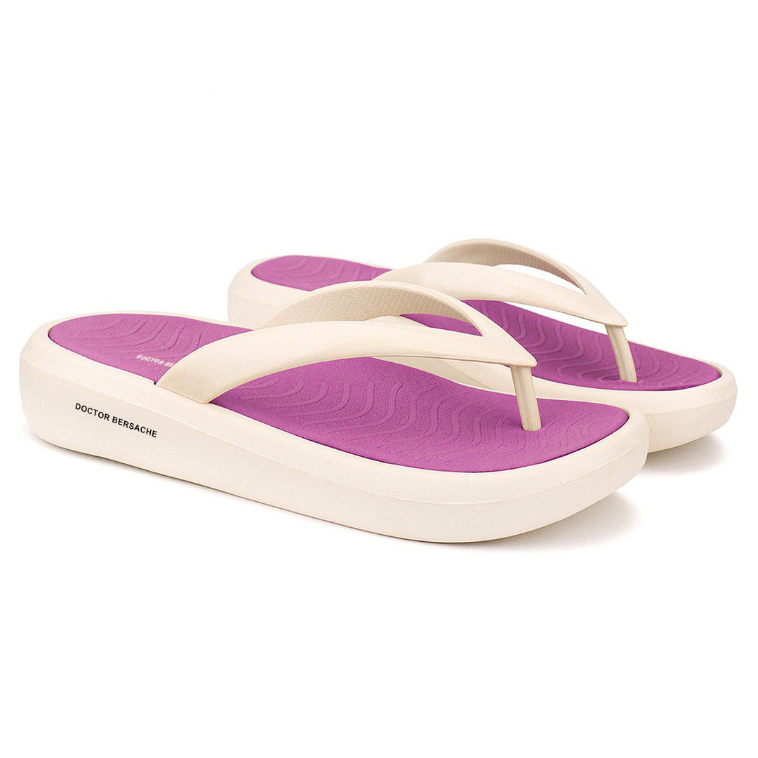 Doctor Bersache Newly Launched Orthopedic Comfort Slipper for Women | Diabetic Friendly | Extra Cushioning | Arch Support | Pain Relief Purple-DB -122