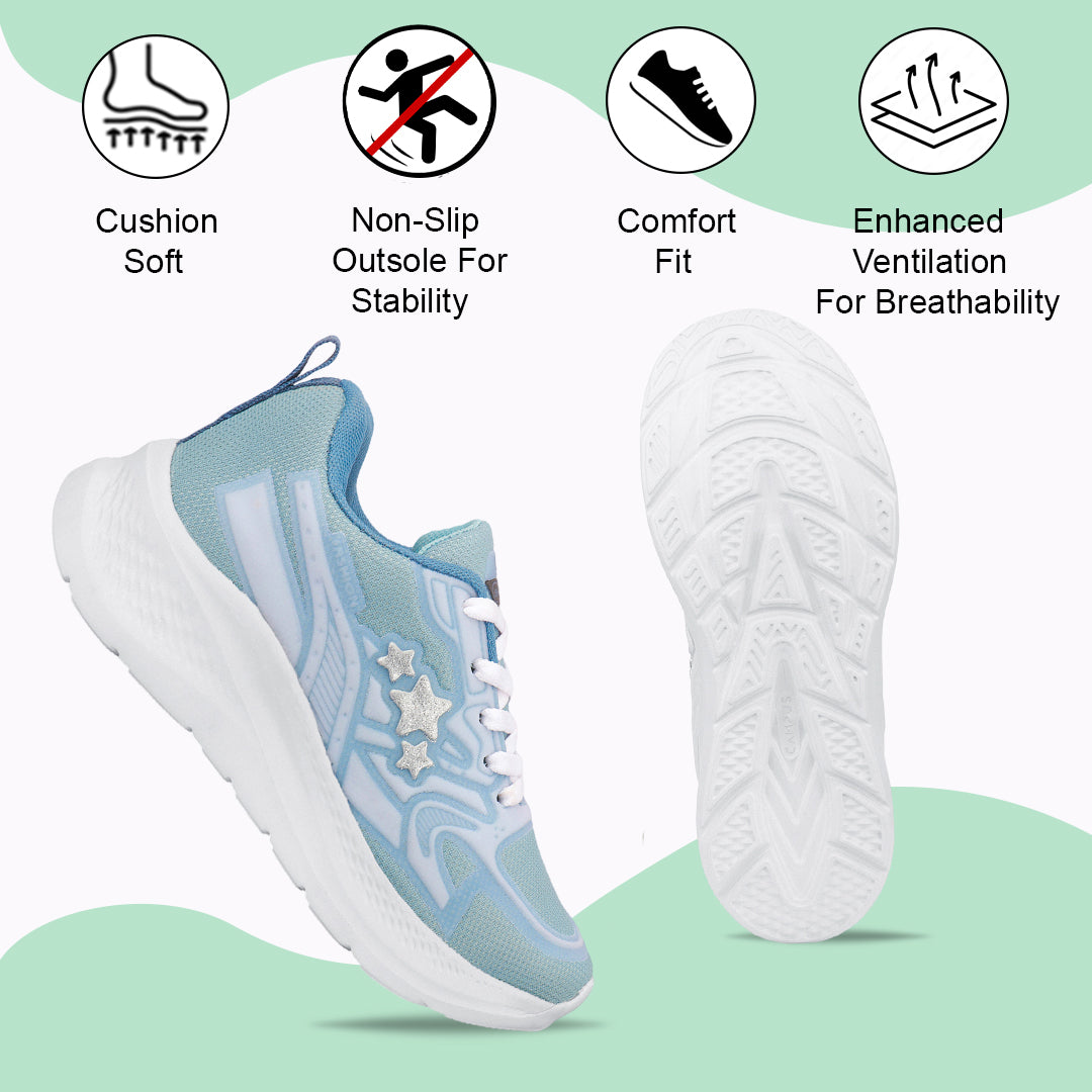 Bersache Casual Sneaker shoe for Women| Soft Cushioned Insole , Slip-Resistance Casuals For Women's-(8174-Blue)