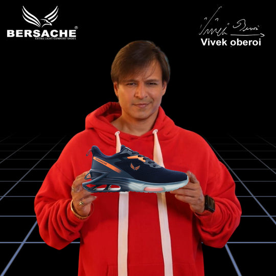 Bersache Sneaker, Loafers ,Sports With Extra Comfort Sneakers For Mens  (9193-Navy Blue)