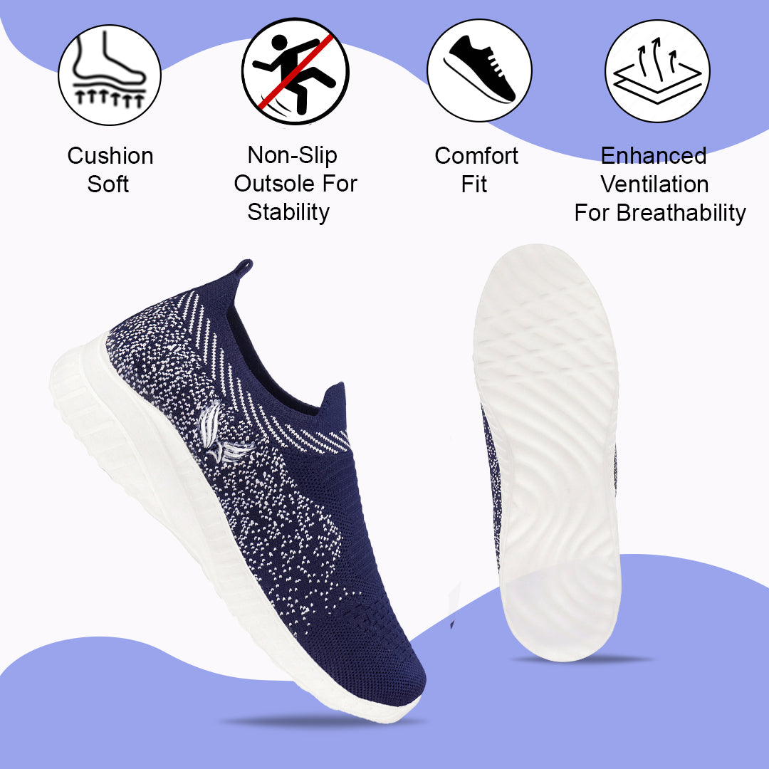 Bersache Casual Sneaker shoe for Women| Soft Cushioned Insole , Slip-Resistance Casuals For Women's-(8171-Blue)