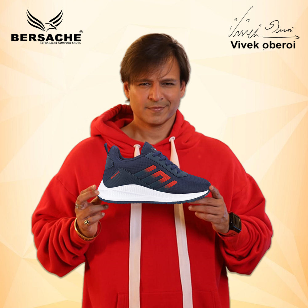 Bersache Premium Sports ,walking,Gym,cricket, Trending  Running Shoes For Men's (Black-Gray-8132)