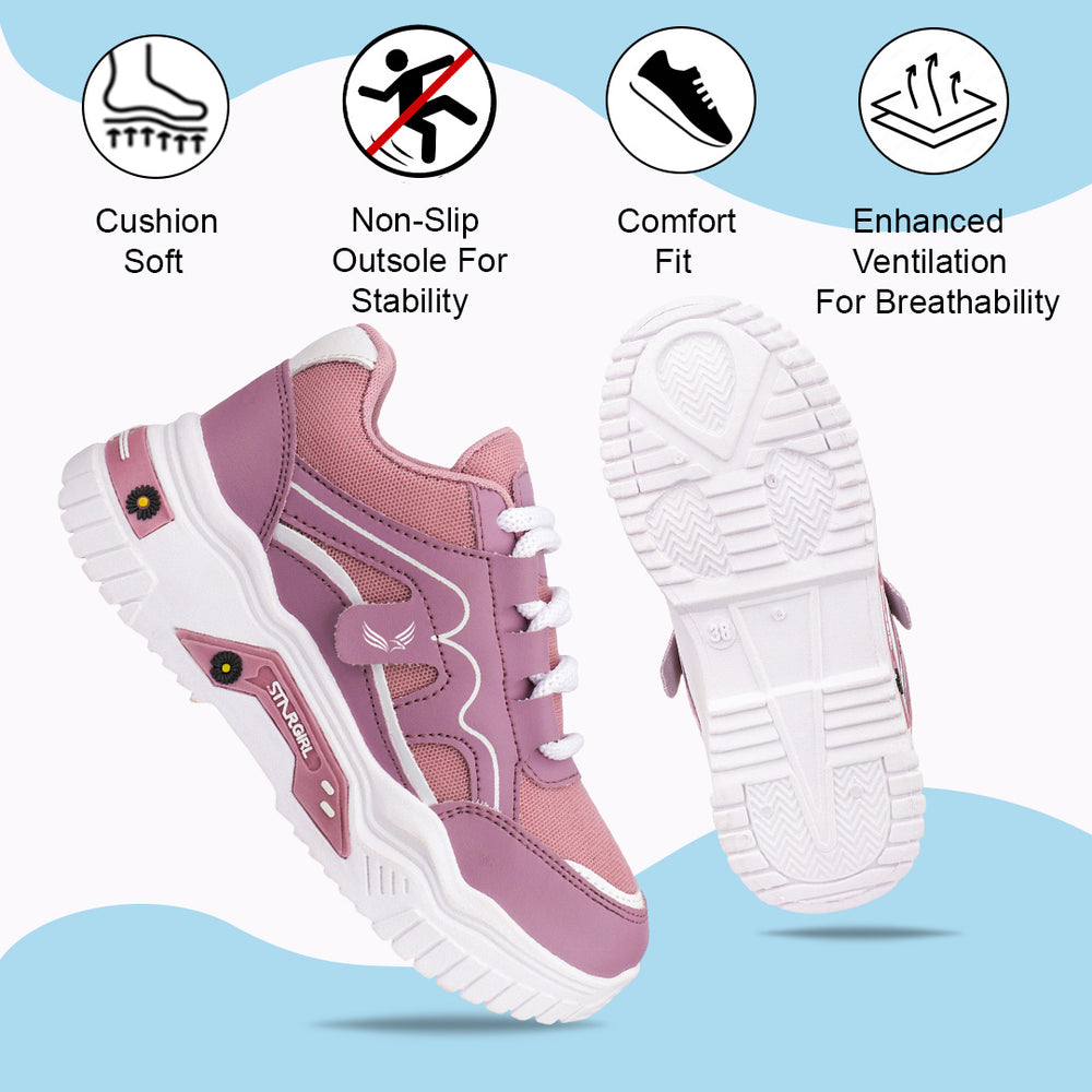 Bersache Sneaker, Loafers ,Casual with Extra comfort Sneaker Colour Changing shoes for Women (Purple-8103)