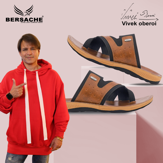 Bersache Extra Soft Classic Casual with  Regular wear with Ultra Soft & Flexibility Technology Slipper For Men's & Boy's-Brown-6217