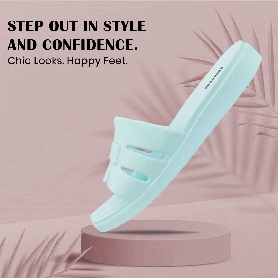Bersache Extra Soft Classic Casual  with  Regular wear with Ultra Soft & Flexibility Technology Flip-Flop for Women's-(6300-Blue).