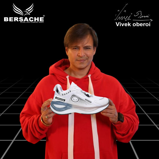 Bersache Premium Sports ,Gym, Trending Stylish Running Shoes For Men  (9201-White)