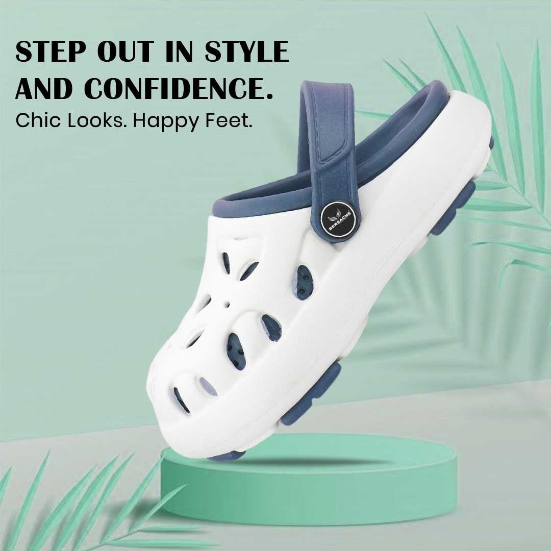 Bersache Extra Soft Classic Casual CHAPPAL with  Regular wear with Ultra Soft & Flexibility Technology Slipper for Kids's - White -6317.