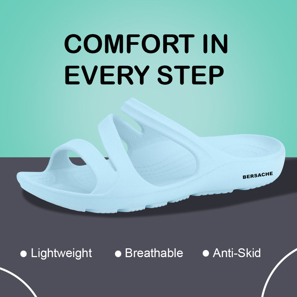 Bersache Extra Soft Classic Casual with  Regular wear with Ultra Soft & Flexibility Technology Sandal's For Women's & Girl's-(6249-Blue)