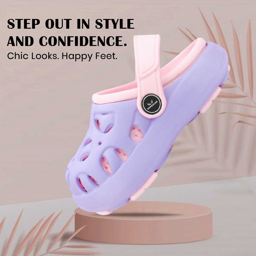 Bersache Extra Soft Classic Casual CHAPPAL with  Regular wear with Ultra Soft & Flexibility Technology Sandal for Kids's - Purple -6316.