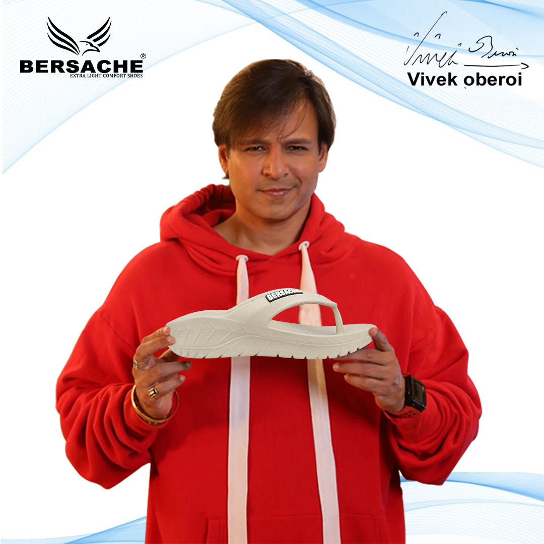 Bersache Extra Soft Classic Casual with  Regular wear with Ultra Soft & Flexibility Technology Flip Flop for Men's & Boy's (6256-Beige)