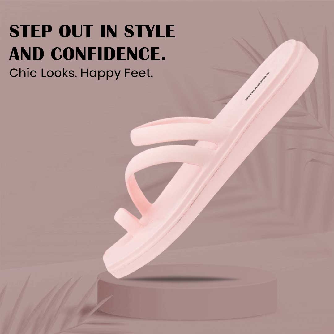 Bersache Extra Soft Classic Casual  with  Regular wear with Ultra Soft & Flexibility Technology Flip-Flop for Women's-(6305-Pink).