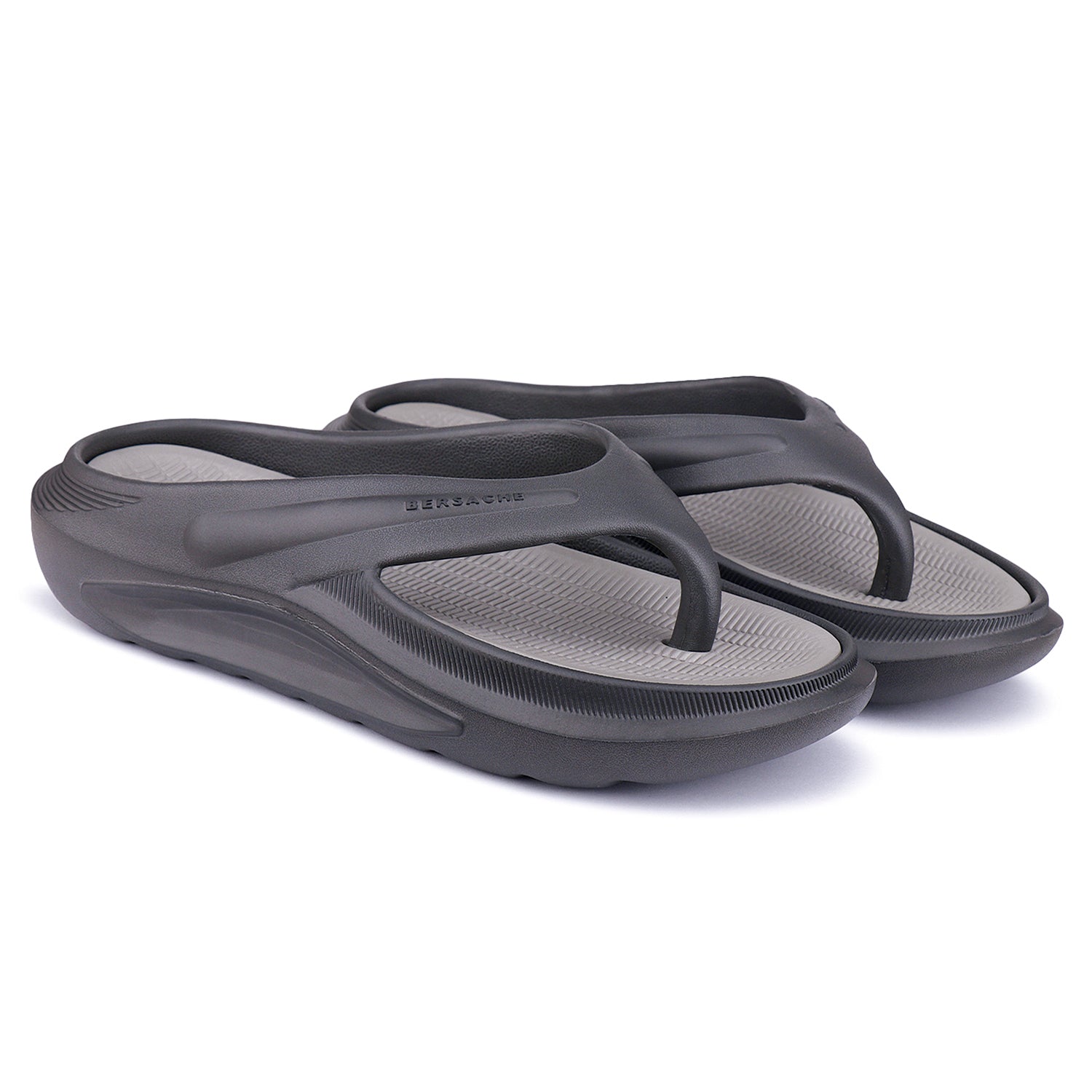 Bersache Extra Soft Classic Casual with  Regular wear with Ultra Soft & Flexibility Technology Flip Flop for Men's & Boy's (6178-Grey)