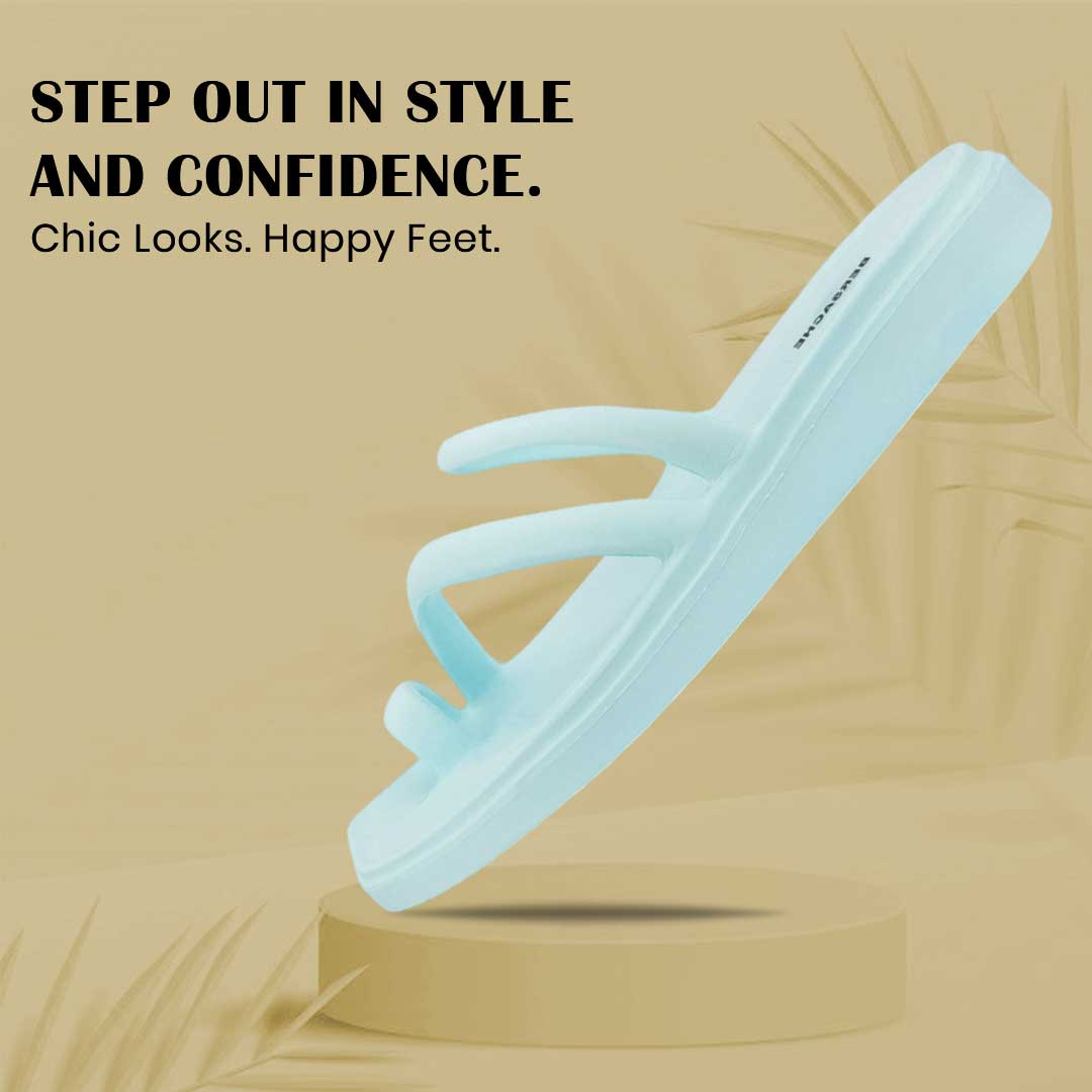 Bersache Extra Soft Classic Casual  with  Regular wear with Ultra Soft & Flexibility Technology Sandal for Women's-(6303-Blue)