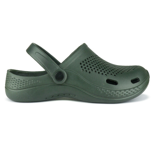 Bersache Extra Soft Classic Casual with  Regular wear with Ultra Soft & Flexibility Technology Clogs for Men's & Boy's 6068-Green