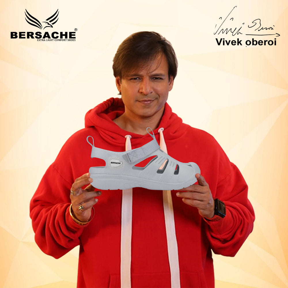 Bersache Extra Soft Classic Casual with  Regular wear with Ultra Soft & Flexibility Technology Sandal For men's & boy's-6264-Grey